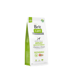 BRIT CARE SUSTAINABLE ADULT MEDIUM BREED CHICKEN & INSECT 1KG